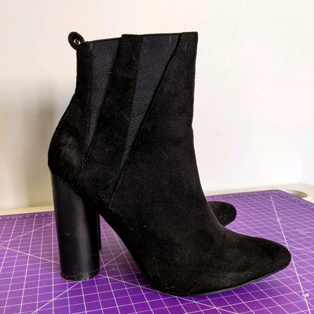 Black High Heel Booties